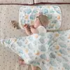 Funda de Almohada para Bebé Gasa de Algodón Bambú Almohada Nube Gasa para Almohada Recién Nacido Almohada Plana Almohadilla Antivómito Absorbente de Sudor Transpirable Suave