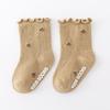 Calcetines para recién nacidos, clase A, para primavera y otoño, con orejas de madera, sin hueso, antideslizantes, para niños de 0 a 5 años
