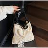 Algodão Crochê Transfronteiriço Flor Quadrada Vazada Borla Estilo Artístico Palha Tecida Bolsa de Ombro Único Bolsa Tote de Axila Feminina