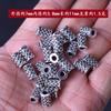 Accesorios de joyería DIY agujero grande manga de plata Xizang pulsera cuentas con cuentas cuentas Xizang materiales hechos a mano