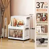 Armario de Almacenamiento, Armario de Almacenamiento para Cocina del Hogar, Estante de Almacenamiento Multicapa para Artículos Varios de Sala de Estar, Armario de Almacenamiento Plegable