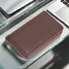 Venta al por mayor de fábrica Transfronterizo Metal Cuero Magnético Bolsa Moda de Negocios Caja para Tarjetas de Visita Portatarjetas Tarjeta Bolsa Pequeña Bolsa para Tarjetas de Visita