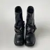 Botas de Tacón Grueso Versátiles para Mujer que Aumentan la Altura, Nuevo Modelo Otoño 2026, Suela Suave, Combinan con Faldas, Adelgazantes Retro, Botas para Pantalones Maillard