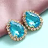 Hebilla de Cristal de Diamante con Garras en Forma de Gota Accesorios de Joyería de Diamante de Cristal/Bricolaje/Borde de Cadena con Garras Diamante de Cuatro Agujeros Cosido a Mano/Zapatos con Agujeros