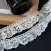 Em estoque 2,0 CM Dentado Vazado Dente de Cachorro Fio de Algodão Elástico Renda DIY Roupa de Boneca Renda Elástica