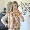 Amazon comercio exterior transfronterizo otoño e invierno 2024 nuevo chaleco chaleco de algodón acolchado estampado de moda callejera para mujer europea y americana