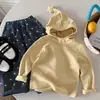 Ropa Infantil Bora Niños y Niñas Ropa Interior Invierno Bebé Beige Camiseta Superior Otoño Niños Sudadera con Capucha Manga Larga Ropa Cálida