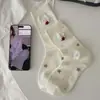 Calcetines de Perrito de Dibujos Animados Súper Lindos, Algodón Puro, Estilo Japonés, Adorable Estilo Academia, Media Caña, Versátiles, Sin Costuras, Calcetines de Maternidad Holgados