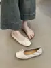 Zapatos Planos de Ballet para Mujer Chuyuji Estilo Francés Suave con Lazo Cuadrados de Punta Tacón Bajo Suela Suave Versátiles Abuela