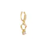 Piercing de Nariz com Zircônia de Cobre Transfronteiriço, Clipe de Nariz Falso com Design de Luxo de Alta Qualidade, Acessório Facial Piercing Falso para Nariz