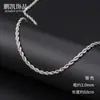 Cadena Trenzada Personalizada de 3 mm Cadena de Lanyard con Colgante Personalizado Hip-Hop de Moda para Hombre Cadena de Cuerda Trenzada