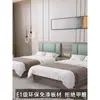 Cama de Hotel Mobiliario de Casa de Huéspedes Habitación Estándar Juego Completo Hecho a Medida Habitación de Huéspedes Cabecero Dedicado Persona Individual Doble Alojamiento Económico Hotel Público