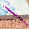Cordón Trenzado de Nudo Plano Artesanal DIY Hebilla Ajustable para Collar Llavero de Bolsa Cordón Tendencia Nacional Joyería con Tótem