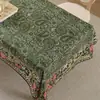 Toalha de Mesa Estampada Estilo Europeu e Americano, Toalha de Mesa com Estampa Paisley, Capa para Armário Doméstico, Algodão e Linho Festivo com Toque de Luxo