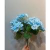 Loja de Fábrica buquê artificial hortênsia flor de seda flor artificial azul decoração floral adereços de casamento decoração de hotel suporte de flores