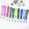 Llavero de Trébol de Cuatro Hojas de Goma Suave de PVC Cadena Anillo para Llaves Bolsa Pareja Coche Colgante Accesorios Venta al por Mayor Almacenamiento Versátil