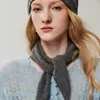 Nuevo Otoño/Invierno 2026 Bufanda 100% Cachemira Bufanda de Cachemira de Punto Liso para Mujer Longitud Media Calentador de Cuello Cálido