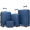 Conjunto de mala de viagem para comércio exterior SET mala de rodinhas PP bagagem 14 polegadas + 20 polegadas + 24 polegadas + 28 polegadas mala de viagem de grande capacidade