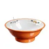Bol de servicio comercial para restaurante A8 melamina imitación porcelana tazón para fideos, tazón para hot pot picante, tazón grande para fideos de arroz, tazón para fideos de res, tazón para sopa de fideos