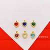 Colgante Corazón Suministro en Vivo Latón Chapado en Oro Diamante Colgante Moda Creativa Collar para Mujer Colgante Venta al por Mayor