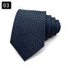 Nueva Corbata de Moda para Hombre Vestir Casual de Negocios Moda Círculo de Flores Ola Punto Cuadros Corbata de Nudo a Mano 8CM de Ancho