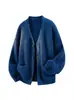 Suéter cardigan acogedor de otoño e invierno, nueva tendencia de tejido holgado y relajado para hombres y mujeres