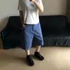 Shorts Esportivos Masculinos de Verão Retrô Soltos Tamanho Plus Vários Bolsos Comprimento Médio Versáteis Calças Cargo Retas de Cinco Pontos