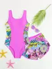 Novo Maiô de Uma Peça e Conjunto de Duas Peças Amazon para Meninas, Crianças e Adolescentes, 7-14 Anos, para Fontes Termais, Praia, Férias
