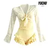 Traje de Baño de Mujer Verano 2025 Nuevo Estilo Una Pieza Manga Larga Cubre Cuerpo que Cubre el Cuerpo y Te Hace Ver Delgado, Impresionante y de Alta Gama, Perfecto para Vacaciones en la Costa