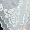 Nueva decoración de cuello de organza blanca, accesorio de moda para vestido cheongsam de abrigo, chal de cuello falso bordado vintage