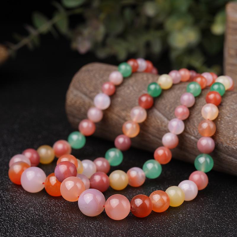 智贝详情图_1盐源玛瑙百搭毛衣链非红糖果色塔链过年送礼跨境项