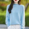 Suéter de Punto Suave y Agradable para la Piel, Capa Base Cálida de Lana Polar Sin Costuras para Otoño e Invierno, Manga Larga, Cuello Alto