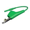 Cable de prueba con conector banana de seguridad hembra de 4 mm a pinza de cocodrilo para perforación J70039