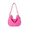 Comércio Exterior Sudeste Asiático Bolsa de Ombro Transversal Feminina Grande Capacidade Bolsa de Nylon Formato Bolinho Cor Sólida Bolsa para o Dia a Dia Moda de Rua