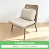 Conjunto de cadeiras de vime personalizadas para pátio externo, conjunto de três peças de vime com mesa de vidro, varanda, cadeira de corda para lazer, combinação de mesa de centro