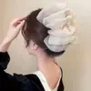 Pinza de Garra de Burbuja de Nube de Malla de Doble Cara Pinza para el Cabello de Lazo de Princesa Pinza de Tiburón para la Parte Posterior de la Cabeza Nuevo Tocado para Mujer 2024