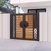 Porta de Pátio em Liga de Alumínio, Porta de Jardim Externa, Porta de Villa em Aço Inoxidável, Pátio de Pousada Rural, Porta de Grade de Alumínio