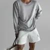 Atacado Novos Produtos de Primavera e Verão! Camisa de Malha Leve Respirável com Proteção Solar Masculina Estilo Americano Levemente Maduro Solta Transfronteiriça