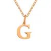Nuevo Collar de Acero Inoxidable de 26 Letras de Amazon, Cadena para Clavícula Moderna y Versátil, Collar para Pareja con Apellido en Stock