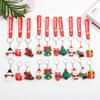 Llavero navideño pequeño con forma de alce, muñeco de dibujos animados, colgante para jardín de infantes, bonito bolso, accesorio para colgar.