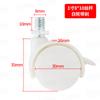 Ruedas Giratorias para Muebles Blancas con Rosca 1 pulgada 1.5 pulgadas 2 pulgadas Soporte de Flores Estante de Almacenamiento Ruedas Universales Ruedas Silenciosas