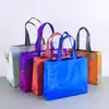Bolsa de Mão de PVC Laser, Sacola de Compras Colorida de TNT Laser, Sacola de Presente para Compras de Sapatos Femininos, Logotipo Imprimível