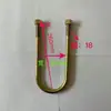 Fabricante Parafusos em U, Parafusos de Fixação, Grampos para Chapas de Aço para Reboques, Caminhões, Grampos de Arco Quadrado de 3 Polegadas, 14mm de Espessura, 16mm de Espessura