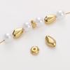 Cuentas de piedra tallada en forma de estrella de seis puntas en oro de 14 quilates que preserva el color, pulsera de cuentas hecha a mano, collar, accesorios de joyería