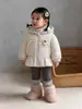 Chaqueta de plumón con capucha para bebé niña Otoño Invierno Plumón de pato blanco Súper linda Cálida Cortavientos Versátil Prenda superior Ropa para bebé