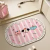 Tapete de Banheiro Entrada do Vaso Sanitário Absorvente Tapete para Pés Chuveiro Especial Antiderrapante Tapete de Diatomito Porta