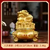 Enfeites de Sapo Dourado Chinês Decorações para Móveis de Escritório e Sala de Estar Artesanato em Resina Presente de Inauguração de Loja Atacado