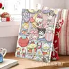 Línea de Camping Cachorro Dibujo Animado Fondo Anime Tela Colgante de Pared Habitación de Estudiante Decoración de Dormitorio Pintura al Óleo Digital