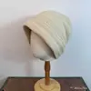 Gorro Holgado Versátil Estilo Japonés Cálido Otoño e Invierno Plisado Holgado Turbante Unisex Protector de Orejas Gorro Frío Gorro de Punto sin Visera