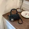 Bolso Japonés y Coreano con Estampado de Lunares de Nicho para Mujer, Bolso Tipo Almohada Lindo y Elegante, Moda Juvenil, Bolso Simple de Hombro y Cruzado